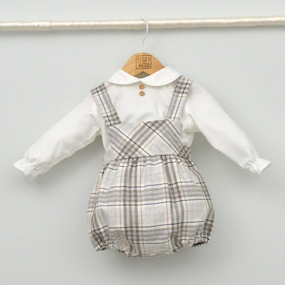 Conjunto vestir bebé con ranita y camisa cuello bebé "Lucas"