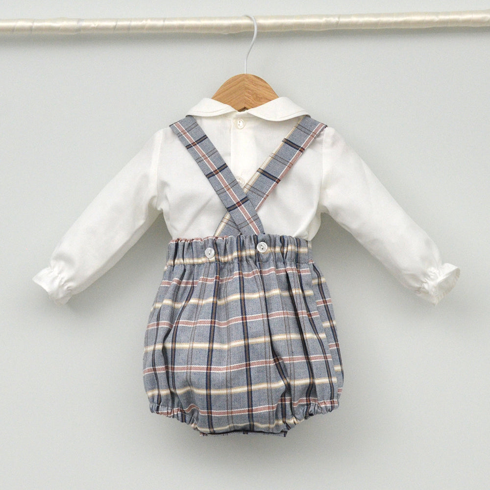 Conjunto vestir bebé con ranita y camisa cuello bebé "Vega"
