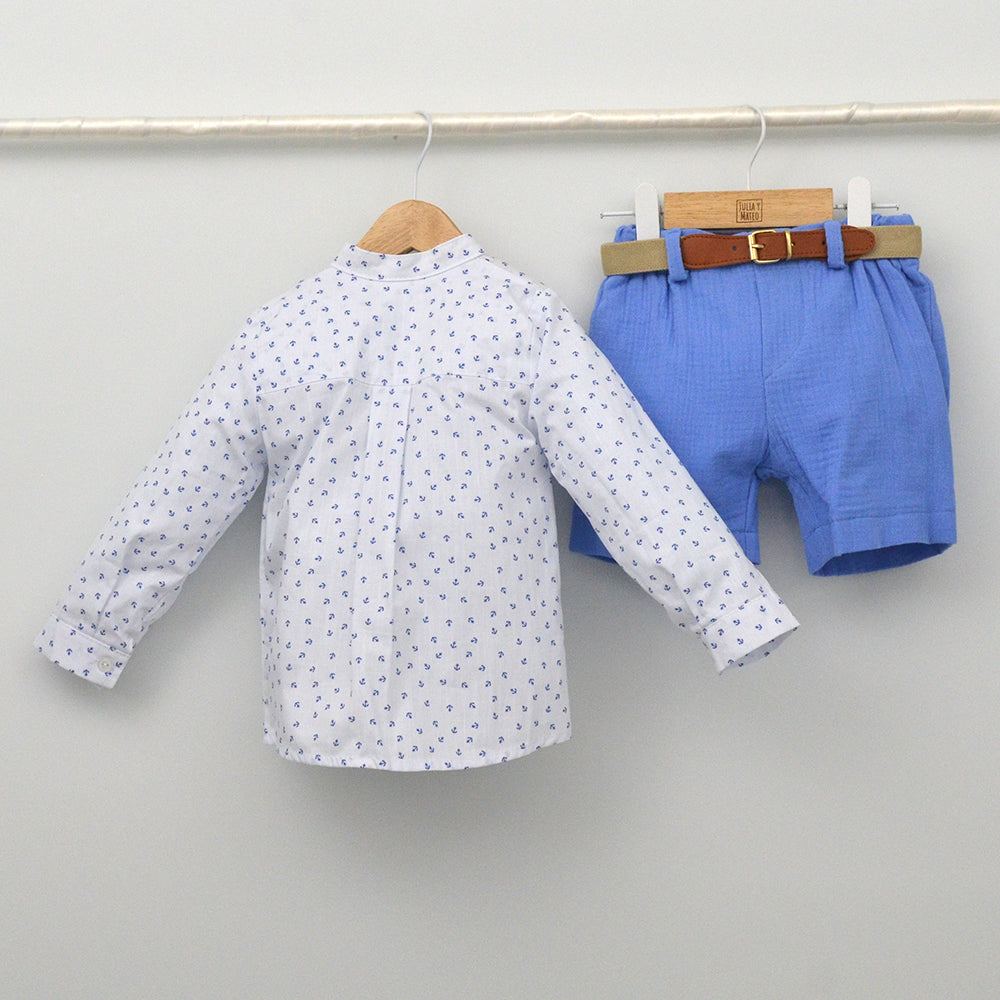 Conjunto Niño Altea con camisa y pantalón con cinturón