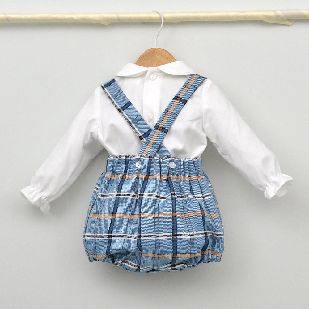 Conjunto bebé Bruno con ranita y camisa cuello bebé