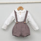 Conjunto vestir bebé con peto y camisa "Melchor"