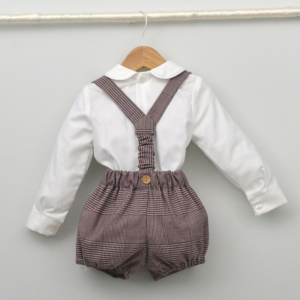 Conjunto vestir bebé con peto y camisa "Melchor"