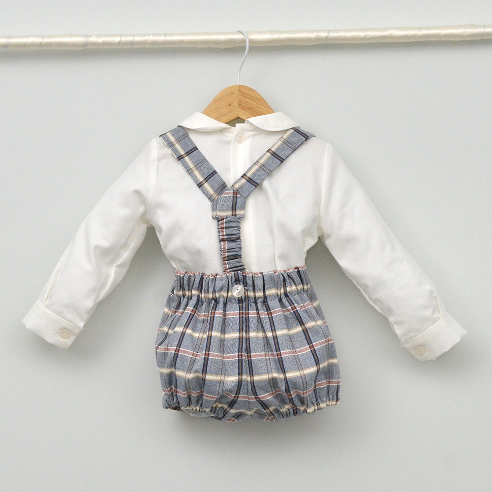 Conjunto vestir bebé con peto y camisa "Vega"