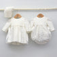 pelele bautizo clasico manga francesa larga trajes bautizo invierno niños clasico blanco roto hecho en españa vestir a juego en bautismo mellizos