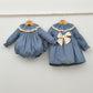 Conjunto vestir bebé con peto y camisa cuello bebé " Hugo"