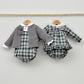 Conjunto bebé Hugo con peto y camisa cuello bebé