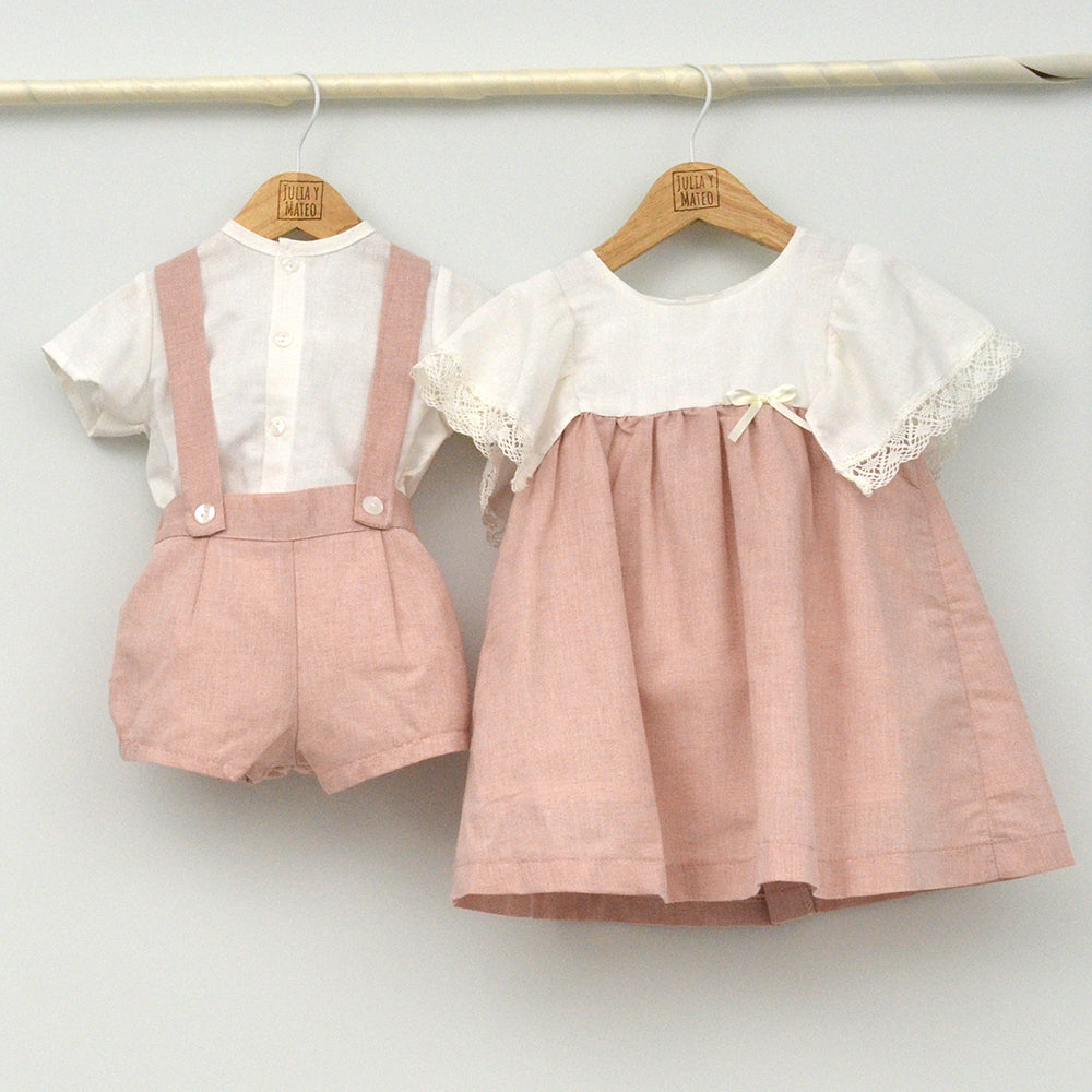 Conjunto Niño Siena con camisa y pantalón con cinturón