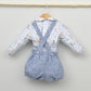Conjunto bebé Leo con peto y camisa
