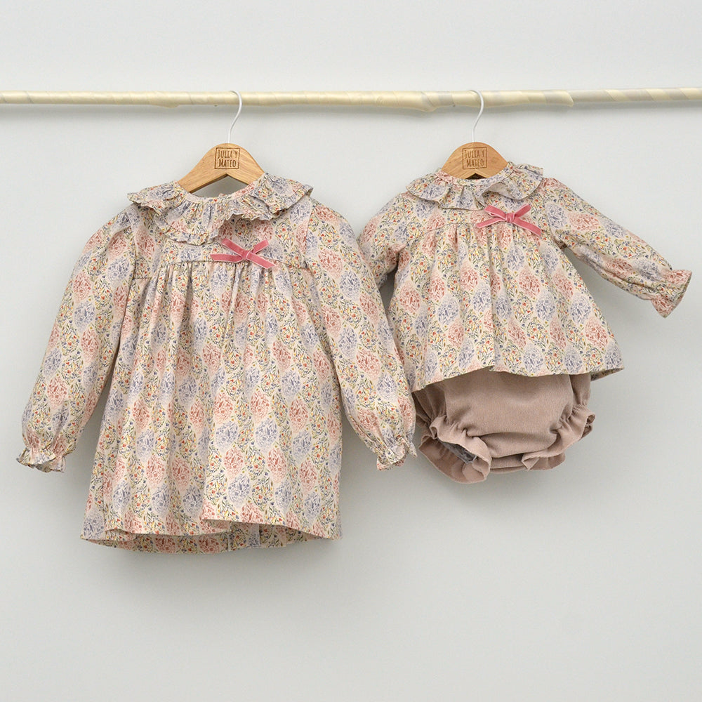 Vestido bebé Olivia punto Smock