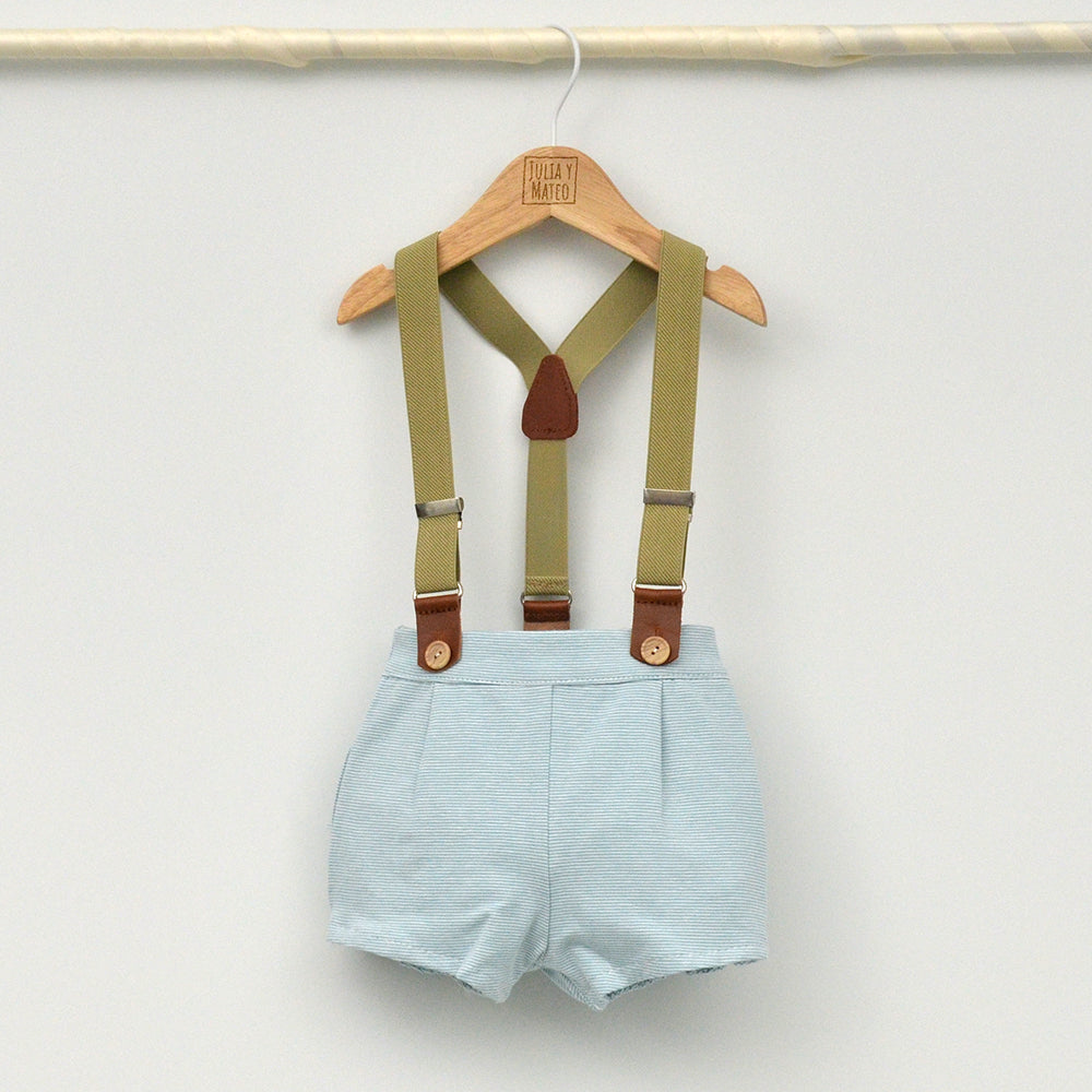 Conjunto bebé Tarifa con peto y camisa Mao