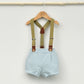 Conjunto bebé Tarifa con peto y camisa Mao