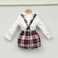 Conjunto bebé Noel con peto y camisa cuello bebé