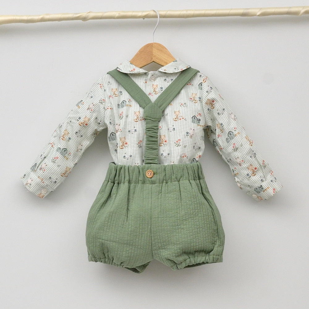 Traje conjunto vestir niño clasico tienda online ropa infantil eventos otoño hermanos conjuntados