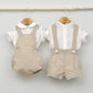 Conjunto Niño Capri con camisa y pantalón con cinturón