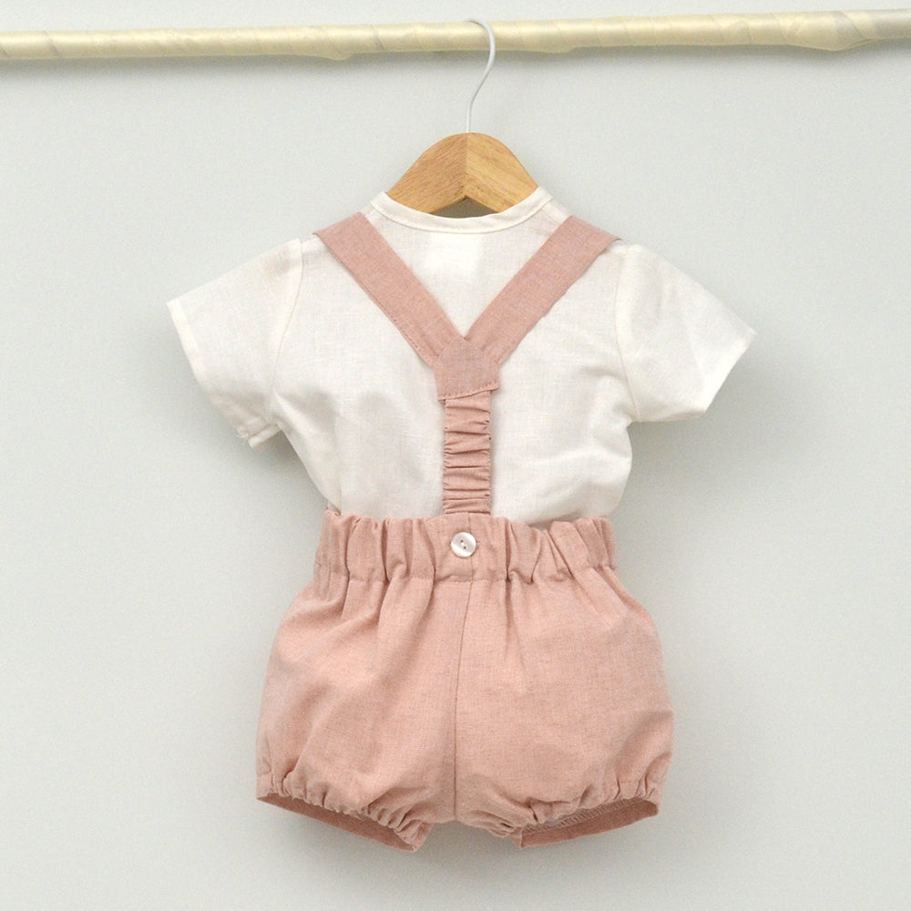 Conjunto bebé Siena con peto y camisa Mao