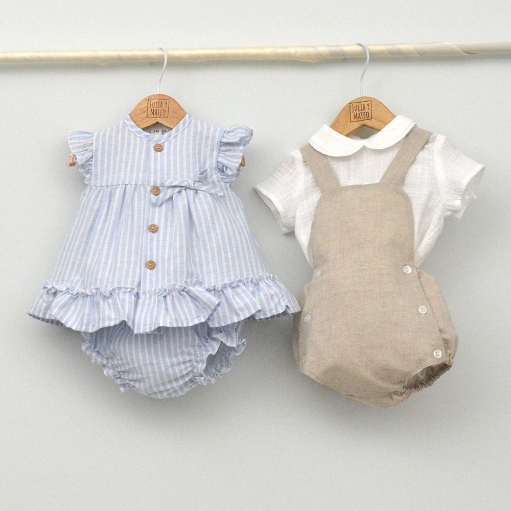 Conjunto Niño Lisboa con camisa y pantalón con cinturón