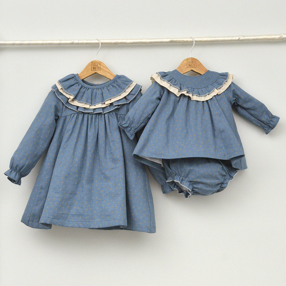 Conjunto vestir bebé con peto y camisa cuello bebé " Hugo"