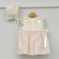 Vestido tul con bodoques bebés Clara con capota