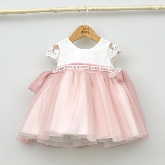 Vestido ceremonia niñas Amaya Trajes Bautizo bebes elegantes clasicos tienda ropa vestir hecha en españa