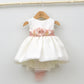 Vestidos pajes niñas a juego en bodas rosa fajin flor online trajes de arras precio barato 2,3,4,5,6,7,8,años