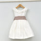 Vestido niña Emma con fajín de lino