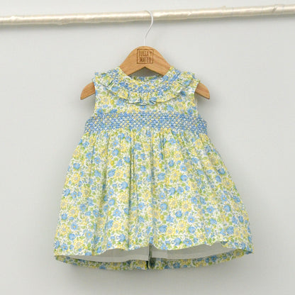 Vestido bebé Londres punto Smock