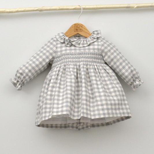 Vestido bebé Carla punto Smock