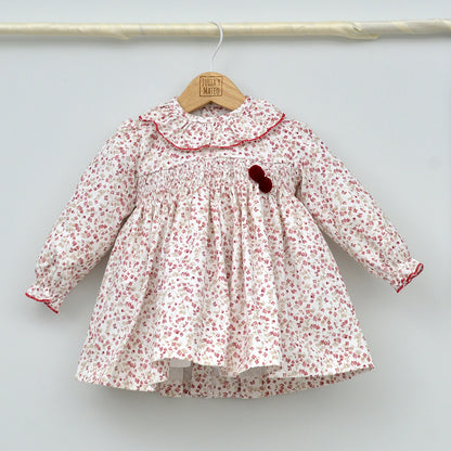 Vestido bebé Luna punto Smock