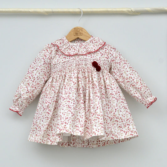 Vestido bebé Luna punto Smock
