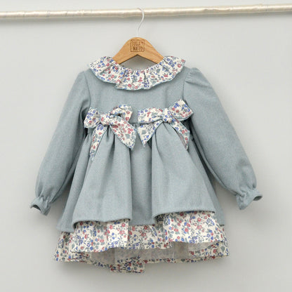 vestidos infantiles para vestir en otoño invierno