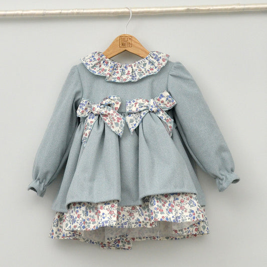 vestidos infantiles para vestir en otoño invierno