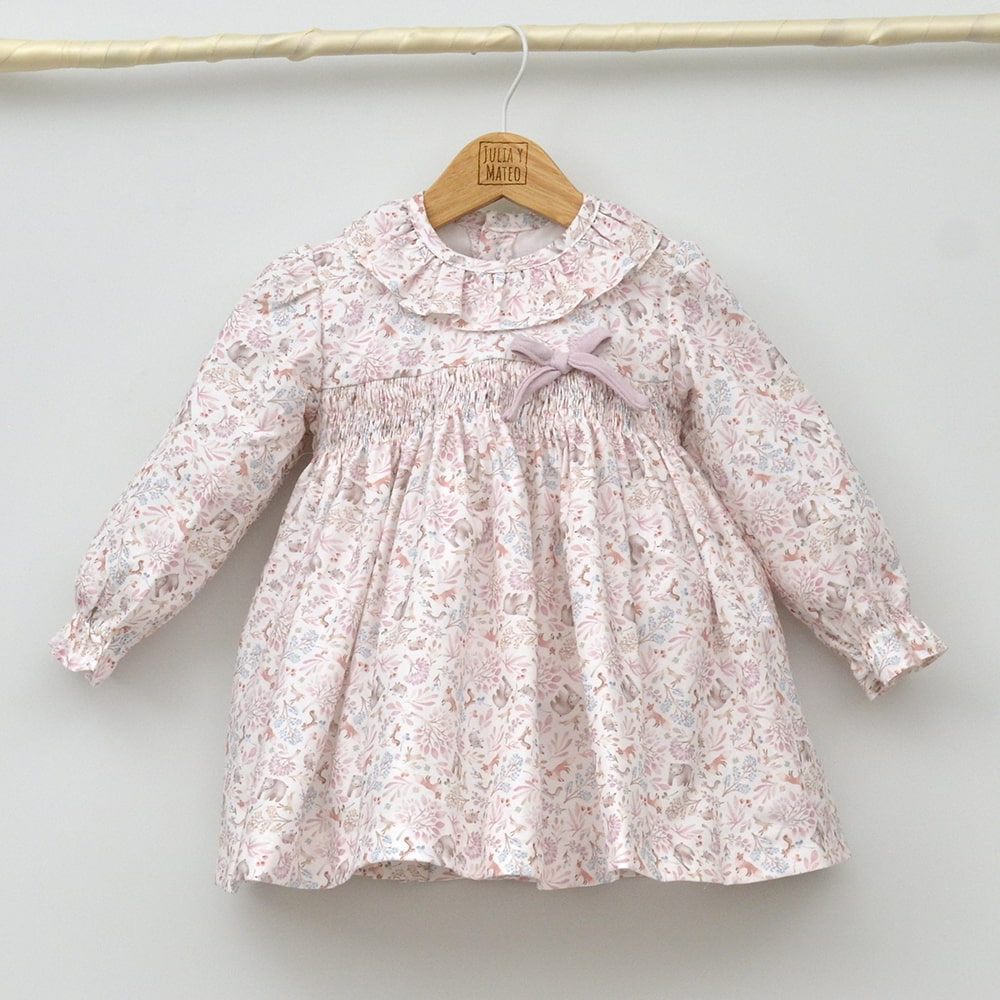 Vestido bebé Valentina punto Smock