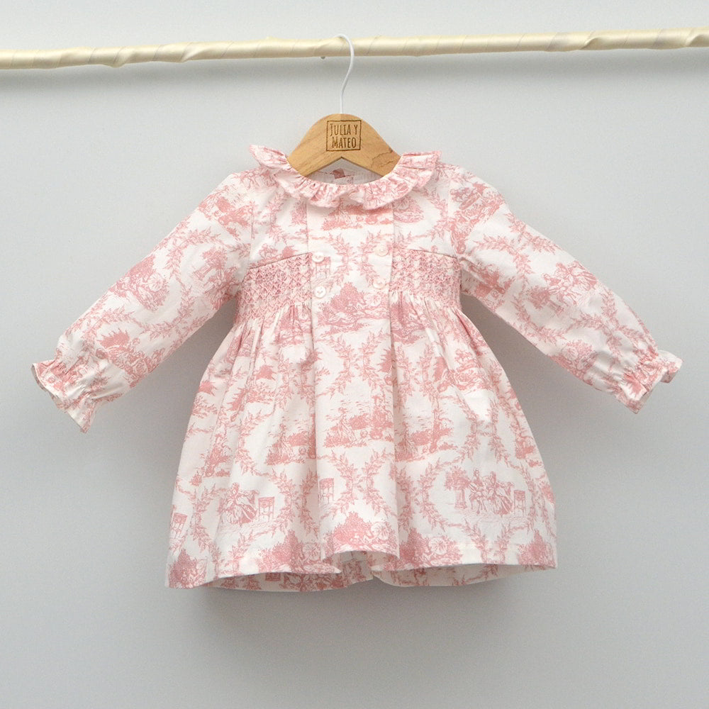 Vestido bebé Olivia punto smock