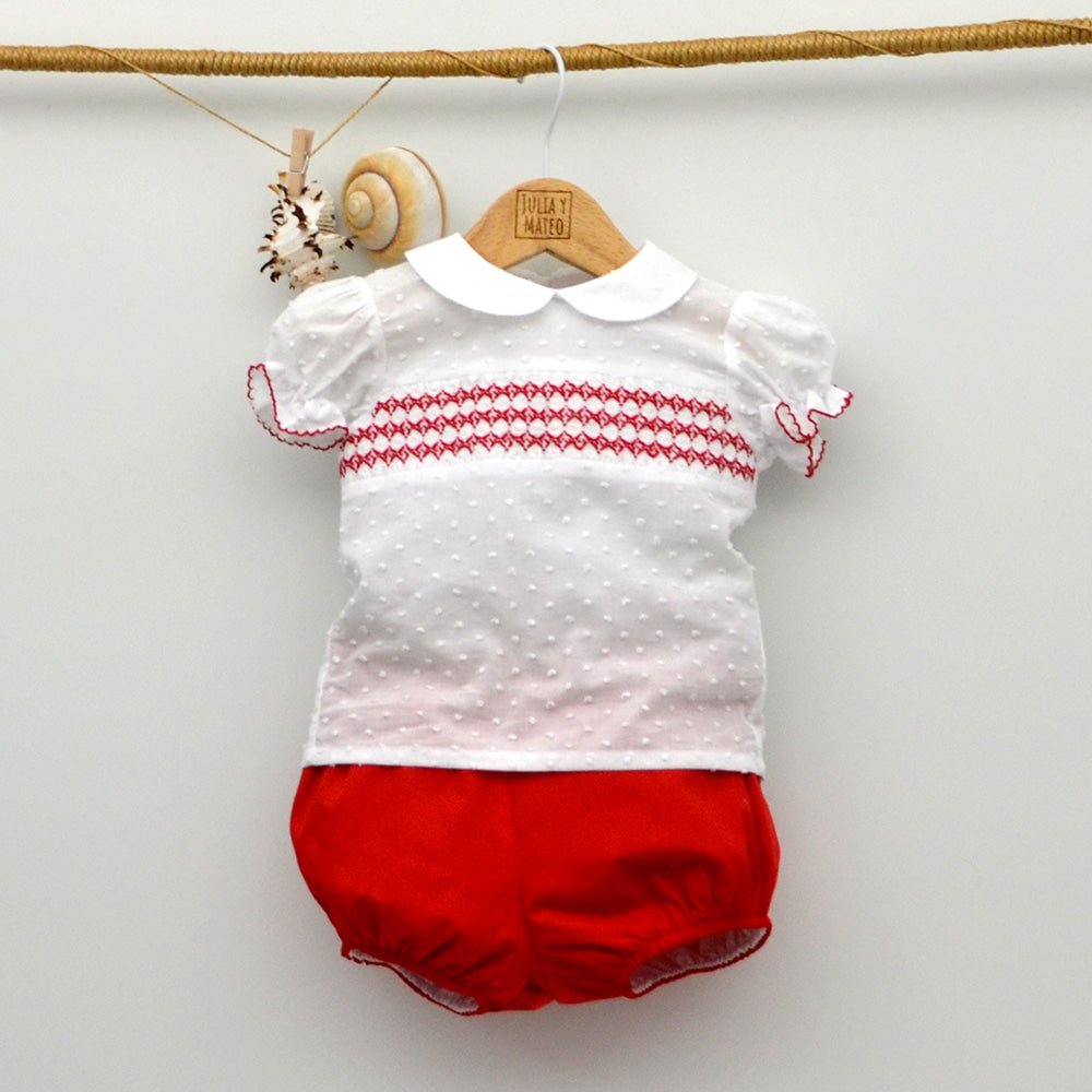 Conjunto de vestir bebe niño nido de abeja plumeti ropa de ceremonia para bebes niños doña carmen