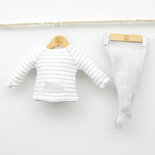 Conjunto bebés Marcos perle con jersey y polaina