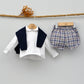 conjunto vestir niño 3 piezas cuadros escoceses jersey doña carmen mayoral