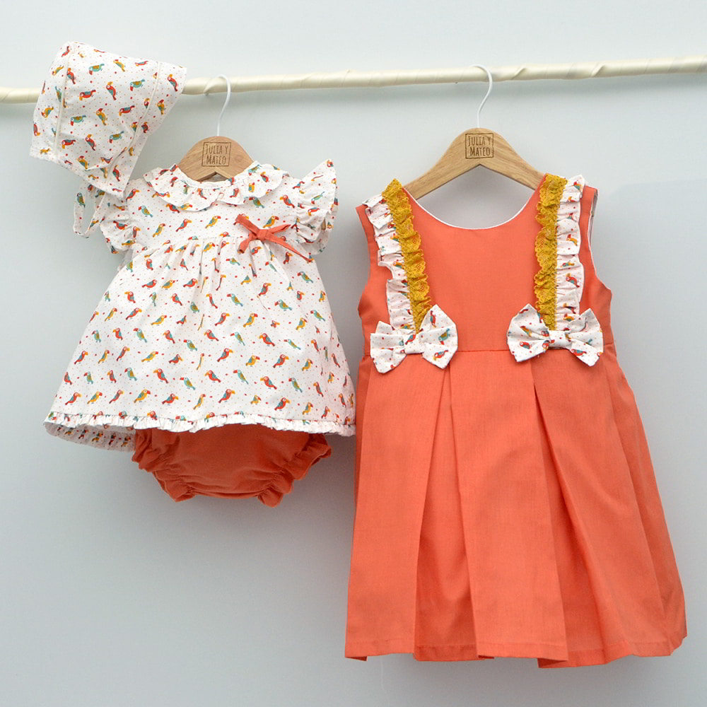 Vestido vestir niña eventos ceremonia hermanos conjuntados eventos hermanas iguales
