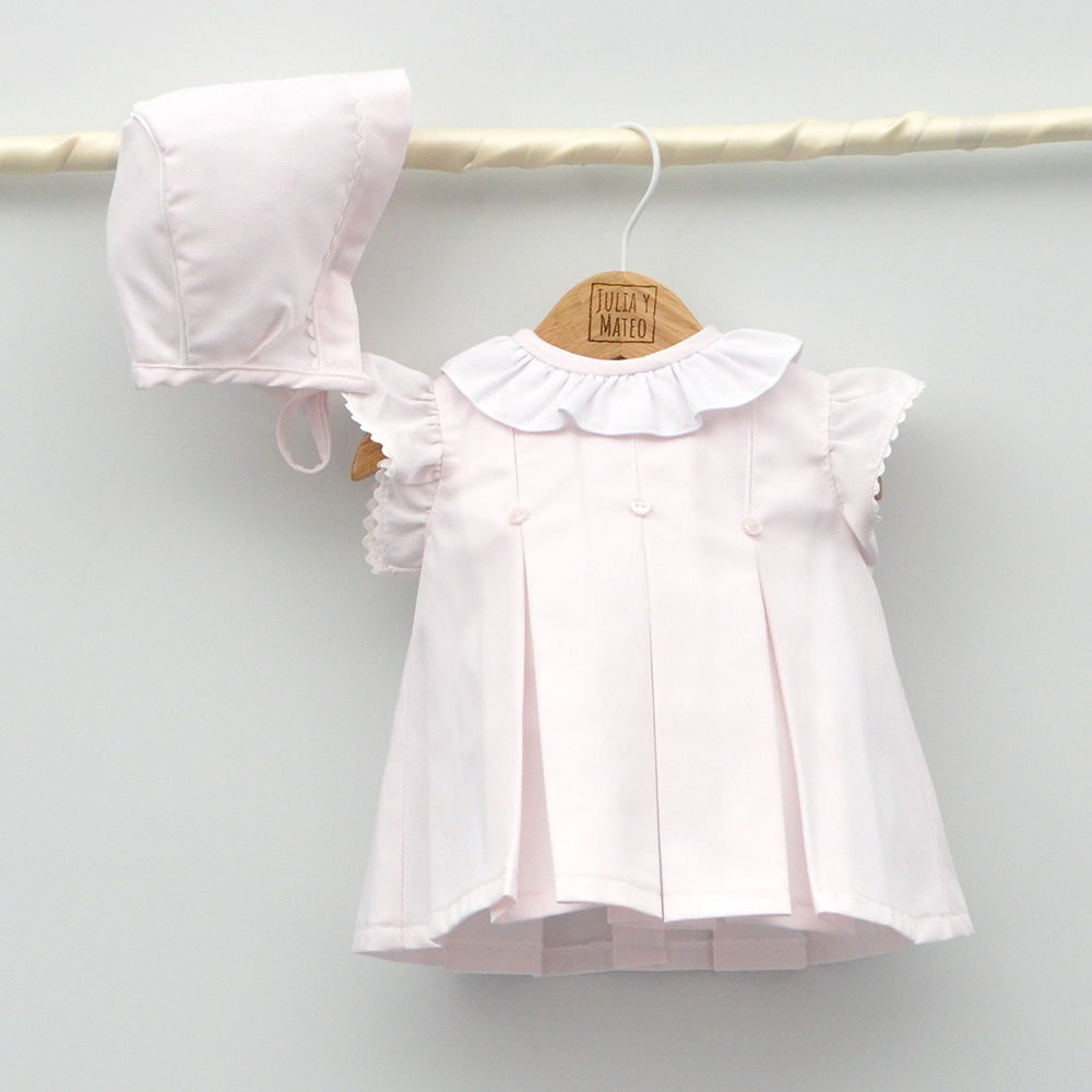 Vestido para bebe niña con capota y braguita Ropa de Bebe Online –