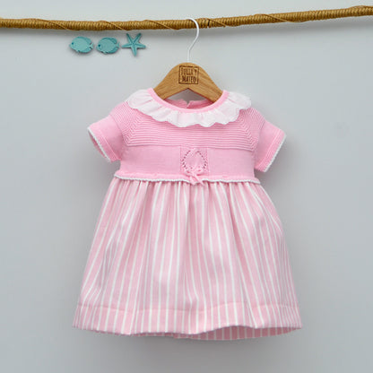 vestidos de bebes rosas para ceremonia bautizo eventos vestir