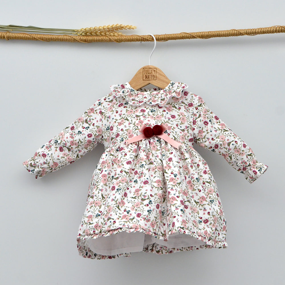 Vestido y cubrepañal con estampado floral para bebé niña : comprar online -  Vestidos